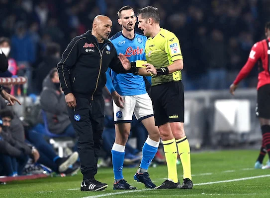 Spalletti con Orsato