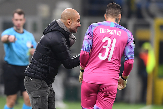 Guardiola e il gol preso da polli: «Succede, abbiamo bisogno del portiere per creare gioco» Guardiola e il gol preso da polli: «Succede, abbiamo bisogno del portiere per creare gioco»