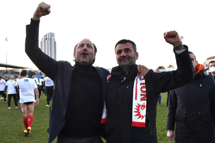 Luigi De Laurentiis e il sindaco di Bari Decaro Il Bari dei De Laurentiis