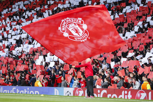 I tifosi dello United hanno lasciato lo stadio al termine del primo tempo