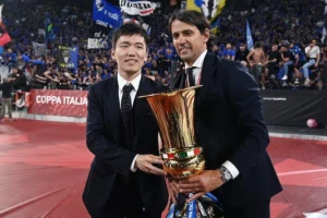 Inzaghi e Zhang inter coppa italia