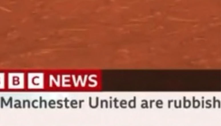 “Manchester United spazzatura”, la Bbc si scusa per la scritta in sovraimpressione “Manchester United spazzatura”, la Bbc si scusa per la scritta in sovraimpressione