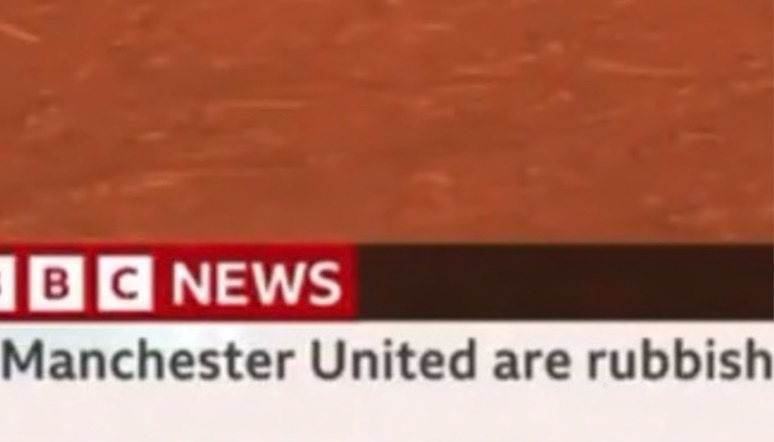 “Manchester United spazzatura”, la Bbc si scusa per la scritta in sovraimpressione