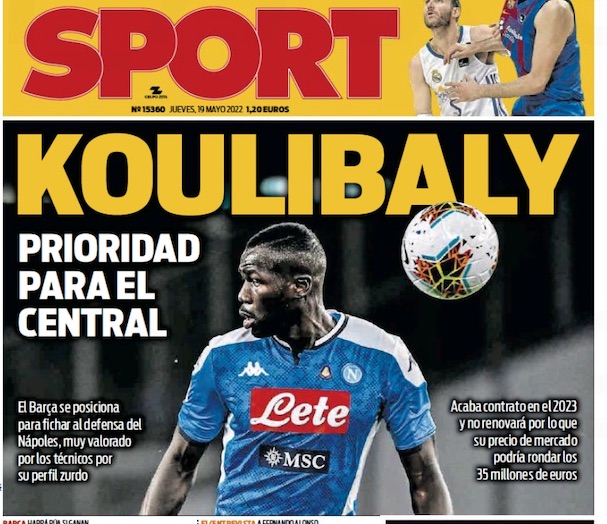 Da Barcellona: Koulibaly obiettivo numero uno, con 30 milioni e Pjanic (o 35 secchi) si può fare Da Barcellona: Koulibaly obiettivo numero uno, con 30 milioni e Pjanic (o 35 secchi) si può fare