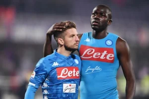 Koulibaly Mertens Raspadori napoli