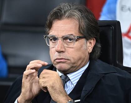 Giuntoli unico assente alla cerimonia con De Laurentiis e Ceci (CorMez) Giuntoli unico assente alla cerimonia con De Laurentiis e Ceci (CorMez)