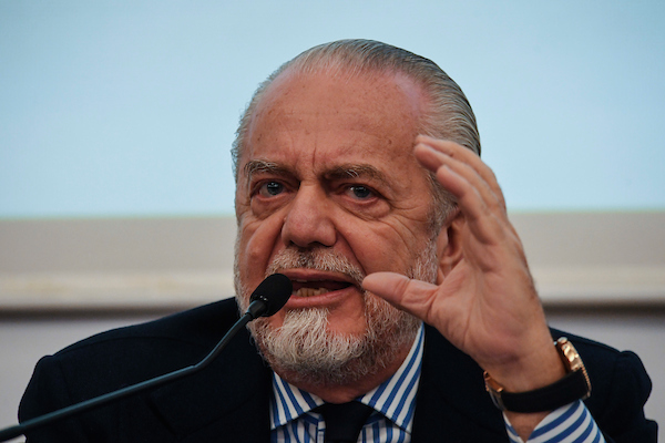 De Laurentiis: «Della Juve non parlo. Il calcio è malato dall’alto»