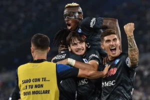 il Napoli festeggia