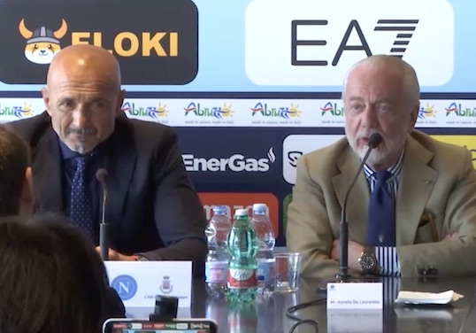 The meeting mentioned by De Laurentiis is the one in which Spalletti takes the scudetto doubt.