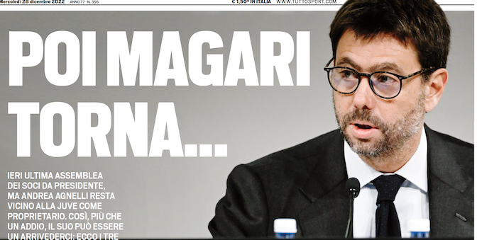 Il Corriere della Sera: «Andrea Agnelli sta sondando investitori per comprare la Juventus»