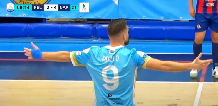 Il gol da cineteca del Napoli Futsal, Napoli sogna lo scudetto anche nel calcio a 5 (VIDEO)