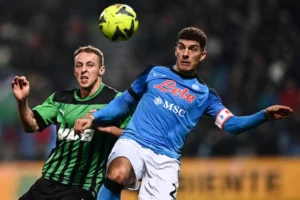 il Napoli maglia da gioco Di Lorenzo