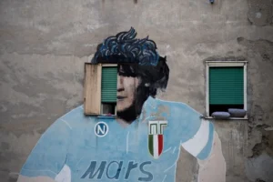 maradona Napoli scudetto Murales di Maradona