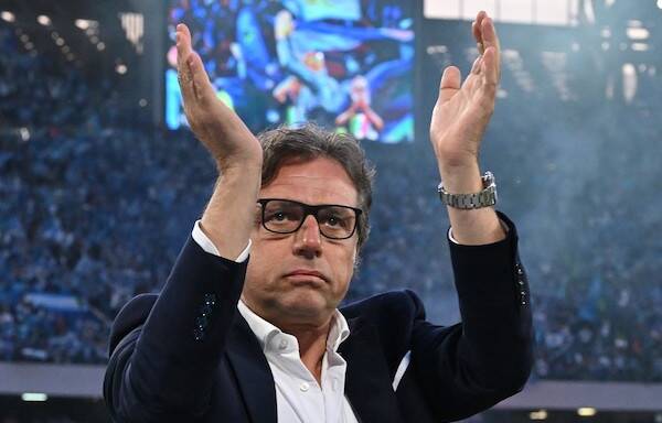 Caressa: «Giuntoli alla Juve, idea molto ridimensionata nelle ultime ore. Il Napoli non lo libera»