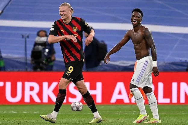 haaland vinicius cies manchester city real madrid