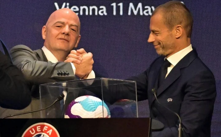 Infantino Arabia Ceferin Zazzaroni uefa fpf Fifa Lo Shakhtar Fifa e Uefa Branchini serie a calcio calendario intasato Mulé