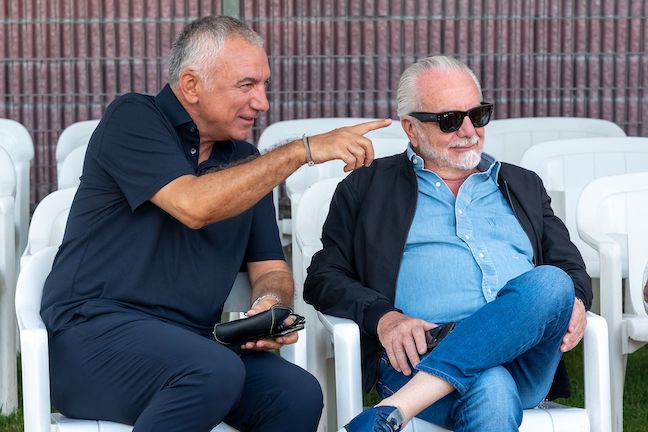 Il dibattito carbonaro sul Napoli e su De Laurentiis (che ha ancora la scorta)