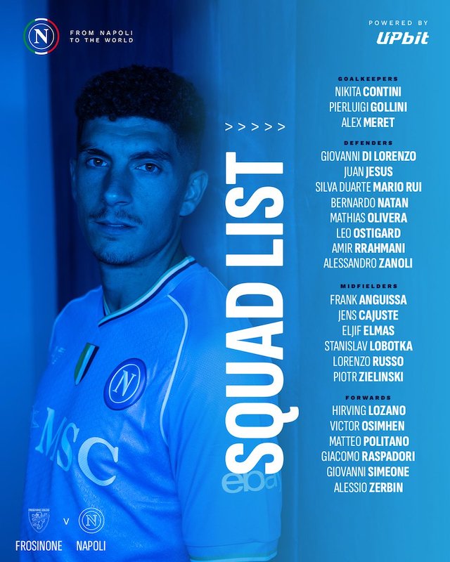 Demme escluso dai convocati per Frosinone-Napoli Demme escluso dai convocati per Frosinone-Napoli