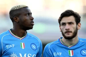 Osimhen De Laurentiis Pallone d'Oro Napoli