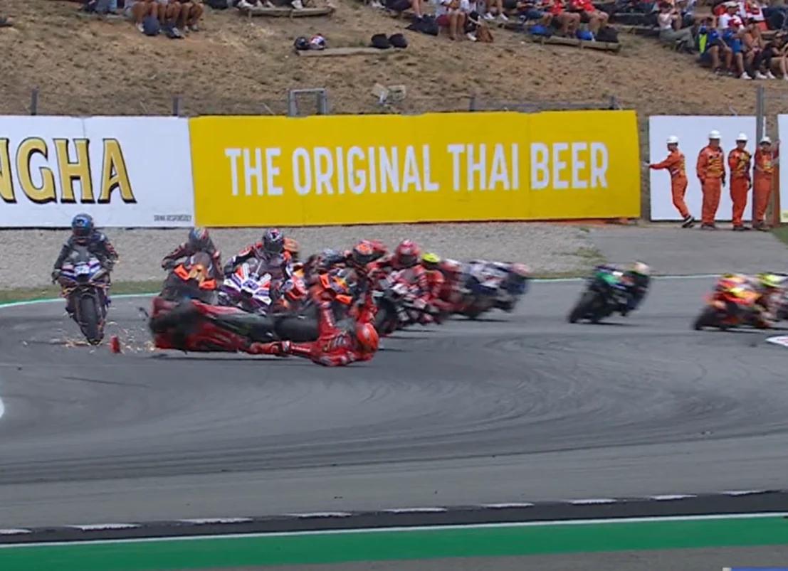 Bagnaia Incidente Barcellona