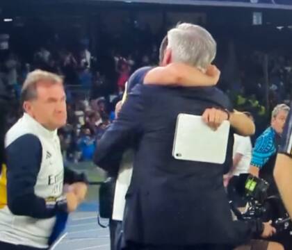 Gli Ancelotti ci tenevano a vincere davanti a De Laurentiis (Gazzetta) Gli Ancelotti ci tenevano a vincere davanti a De Laurentiis (Gazzetta)