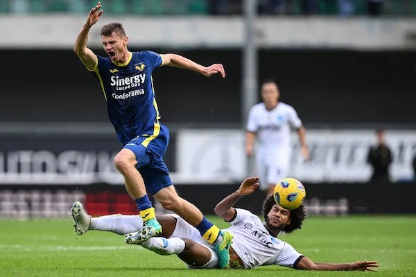 Ugolini il Napoli Verona-Napoli Natan e Cajuste