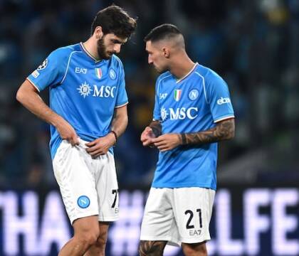 Il Napoli perde la partita, ma non la faccia. Ancelotti fischiato (Corsera) Il Napoli perde la partita, ma non la faccia. Ancelotti fischiato (Corsera)