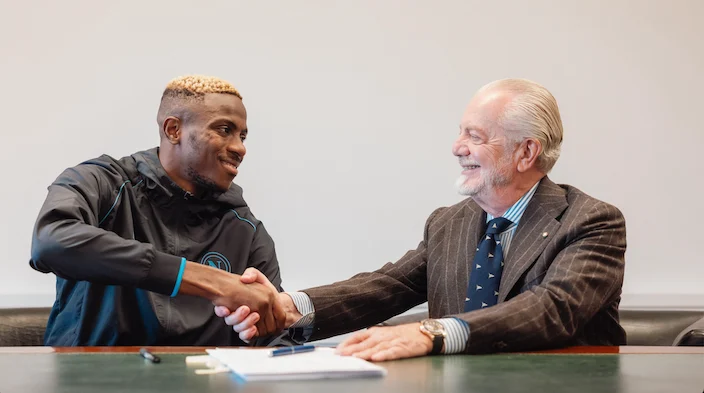 Napoli Osimhen De Laurentiis Grassani
