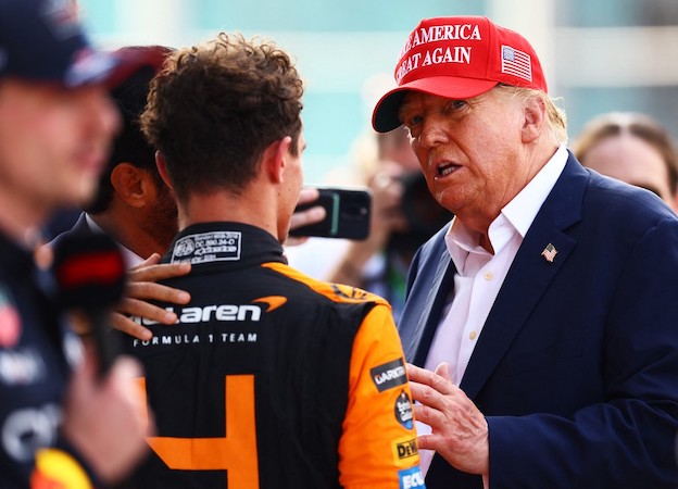 Trump al Gran Premio di Miami. Ma in Formula 1 non erano vietati i messaggi politici? (Faz)
