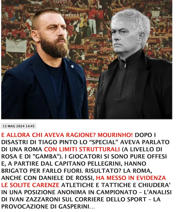 Dagospia Mourinho