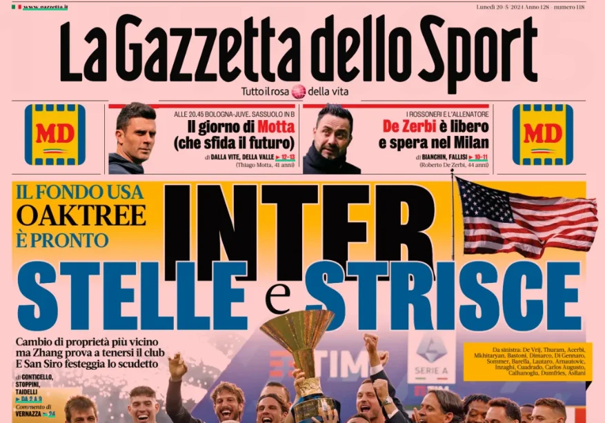 Inter Gazzetta dello sport Zhang