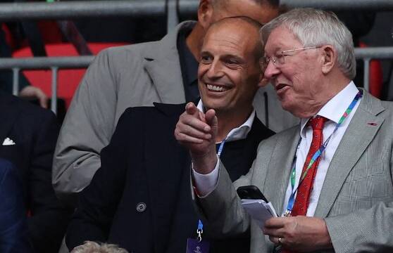 Allegri va al Manchester United? Ieri a Wembley era in tribuna con Ferguson