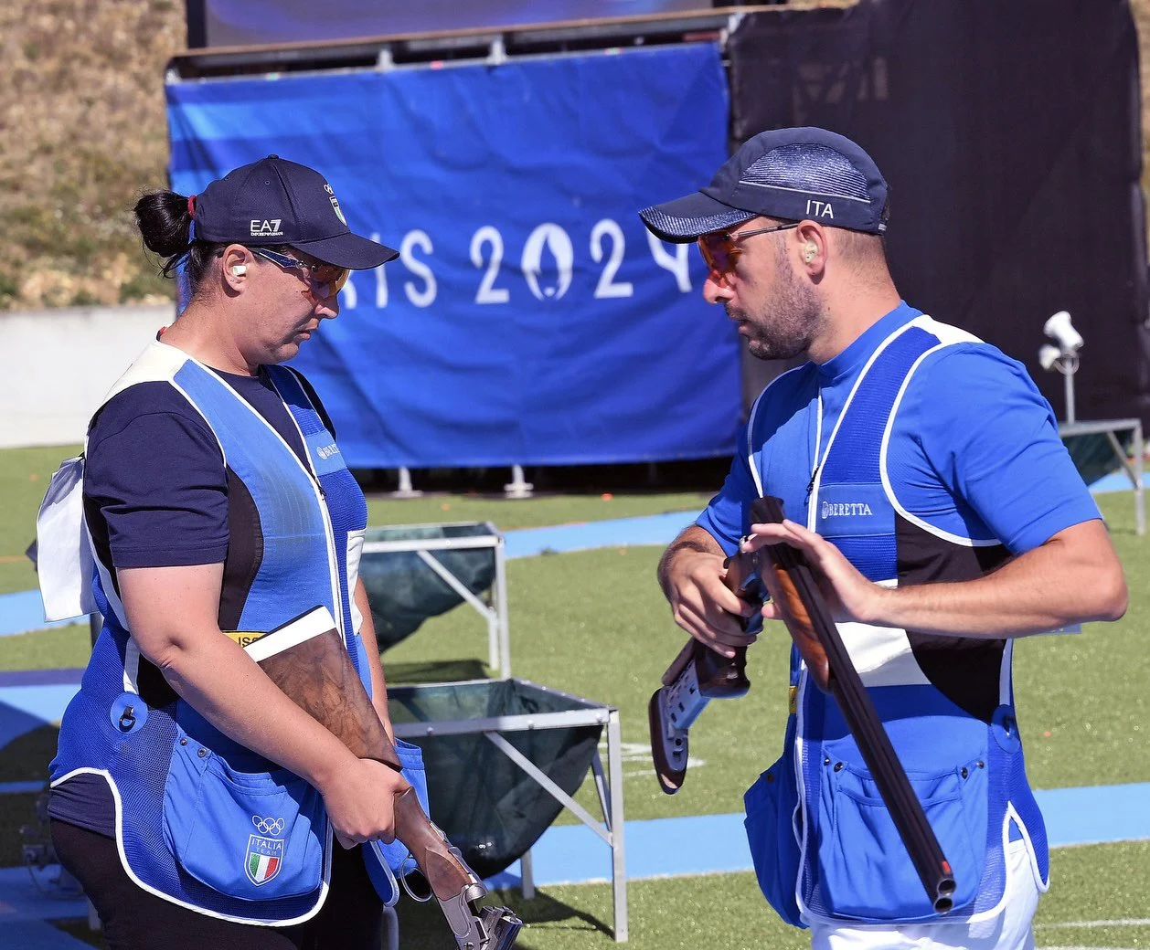Tiro al piattello Olimpiadi Rossetti Bacosi Malagò