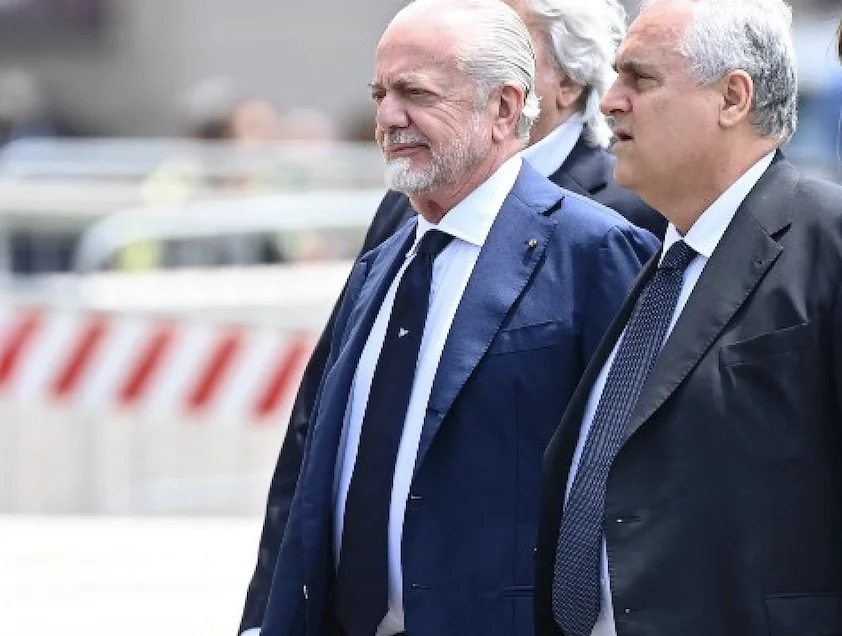 Lotito De Laurentiis Gravina Lega Serie A