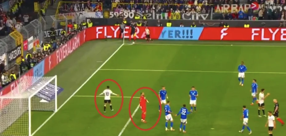 Germania-Italia raccattapalle