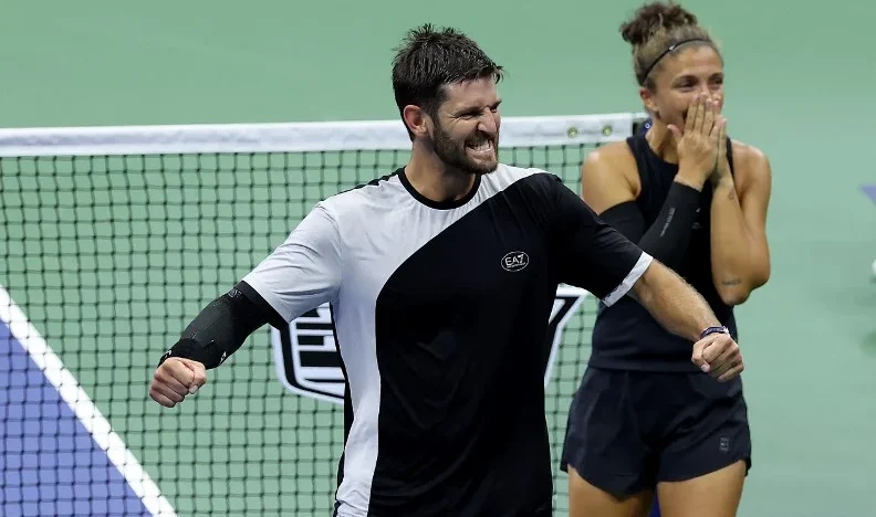 Errani Vavassori vincono il doppio misto vip (e ricco) agli Us Open: l’abnegazione è superiore al talento