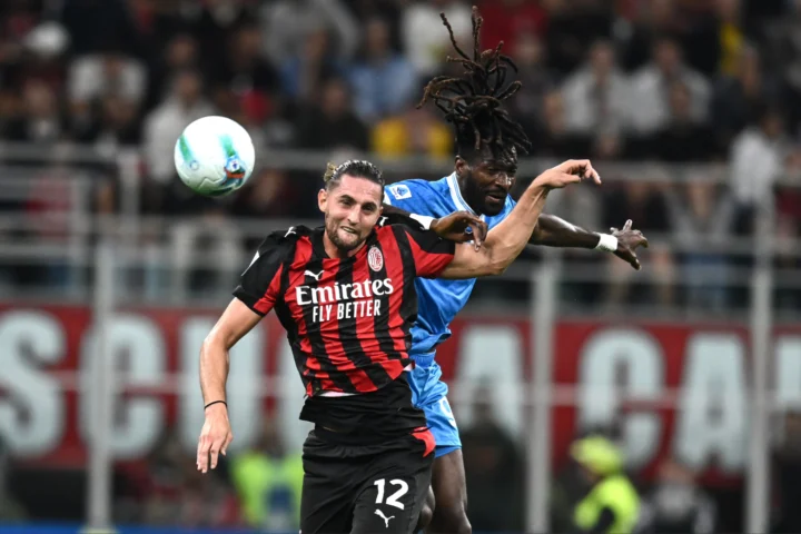 Napoli Rabiot in contrasto aereo con Anguissa: potrebbe sostituirlo al Napoli?