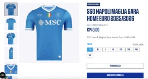 napoli maglia euro