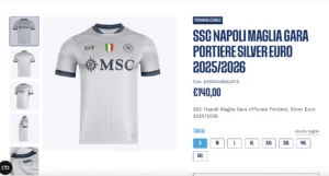 napoli maglia euro