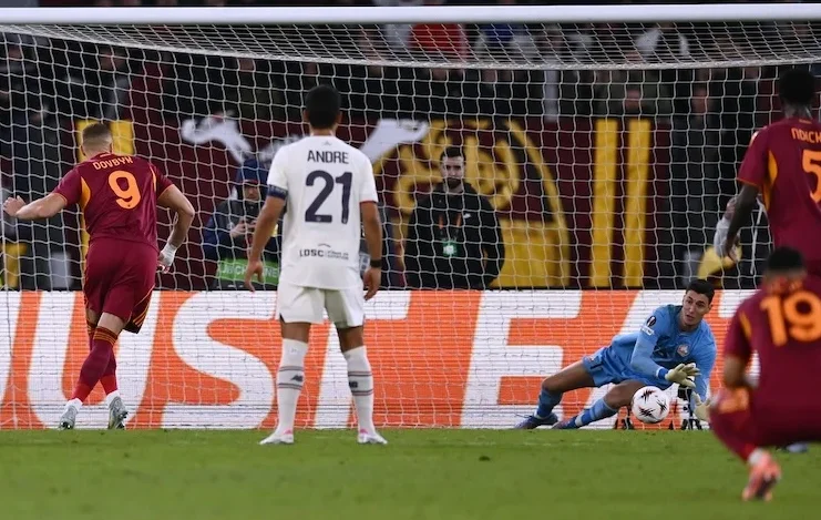 La Roma supera Beccalossi: sbaglia tre rigori uno dietro l’altro e perde col Lille