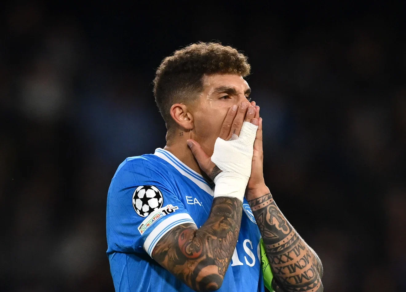 Napoli Champions Di Lorenzo Infortunio Di Lorenzo