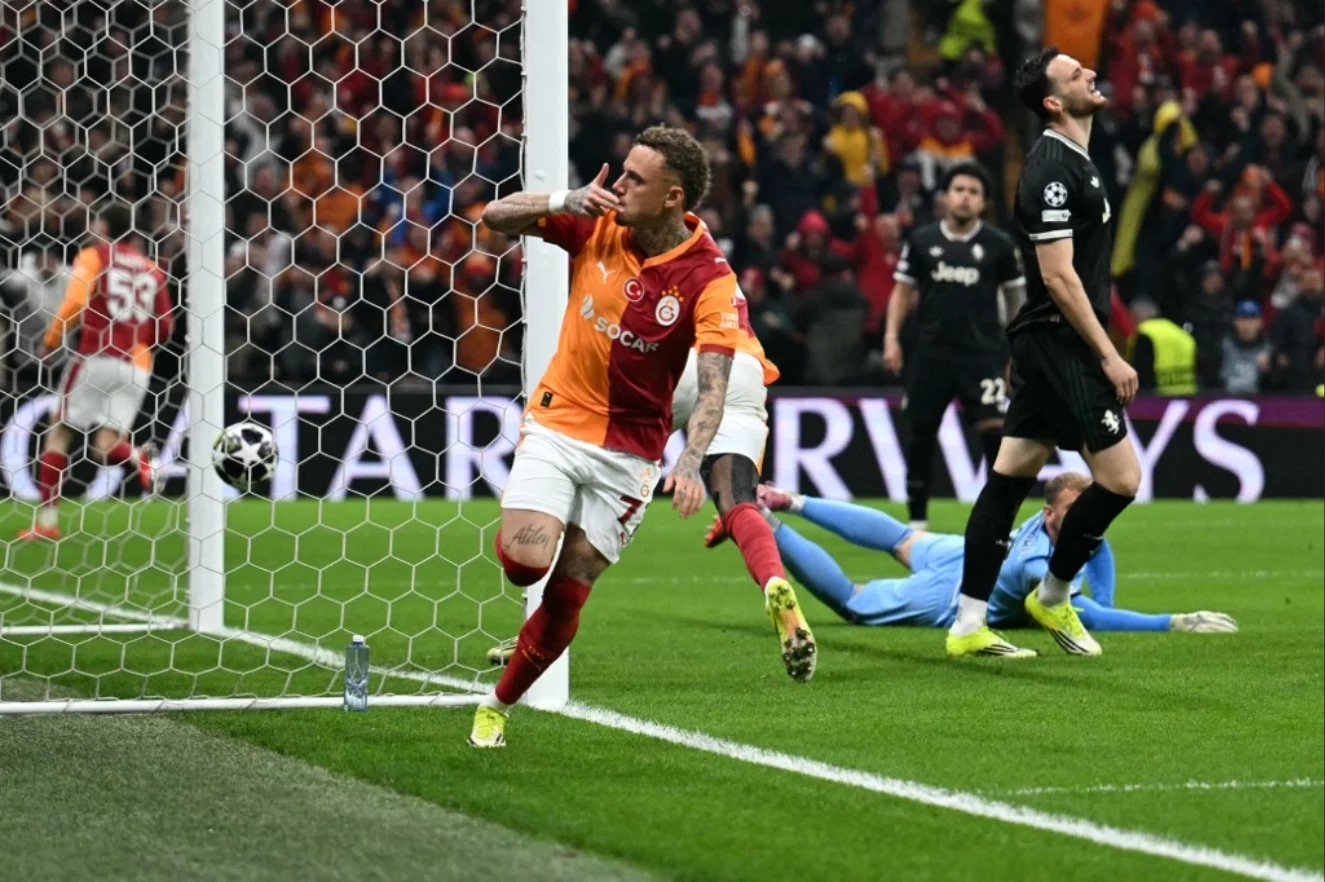 Lang eroe in Champions: segna una doppietta alla Juventus (il Galatasaray sta vincendo 4 2)