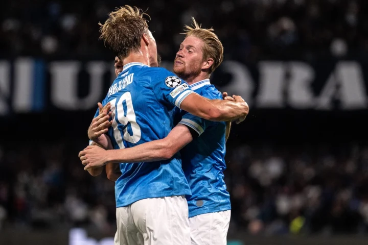Napoli De Bruyne e Hojlund in Champions