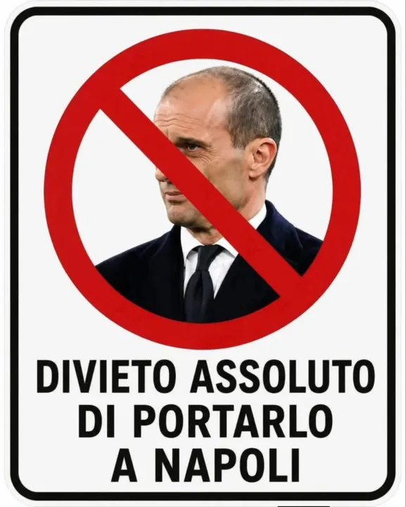 I tifosi del Napoli contro Allegri