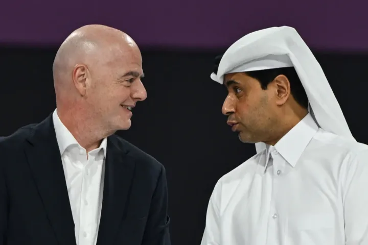 Infantino e Al Khelaifi
