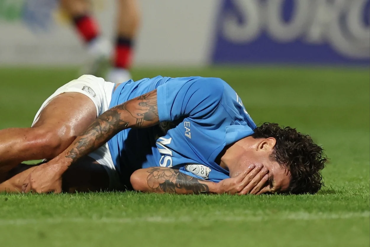 Infortunio Marianucci, trauma contusivo-distorsivo al ginocchio sinistro: la prima diagnosi del Napoli