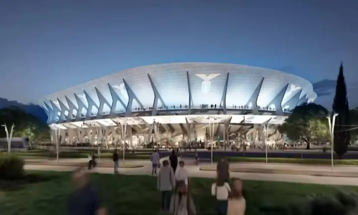 Il rendering del Nuovo Flaminio