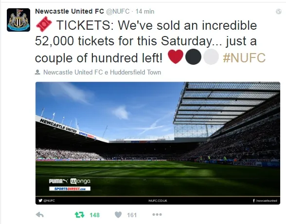 A Newcastle in 52mila allo stadio per la serie B. Sono tifosotti A Newcastle in 52mila allo stadio per la serie B. Sono tifosotti