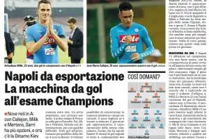 La Gazzetta elogia il gioco di Sarri che fa segnare il Napoli anche senza Higuain item-thumbnail