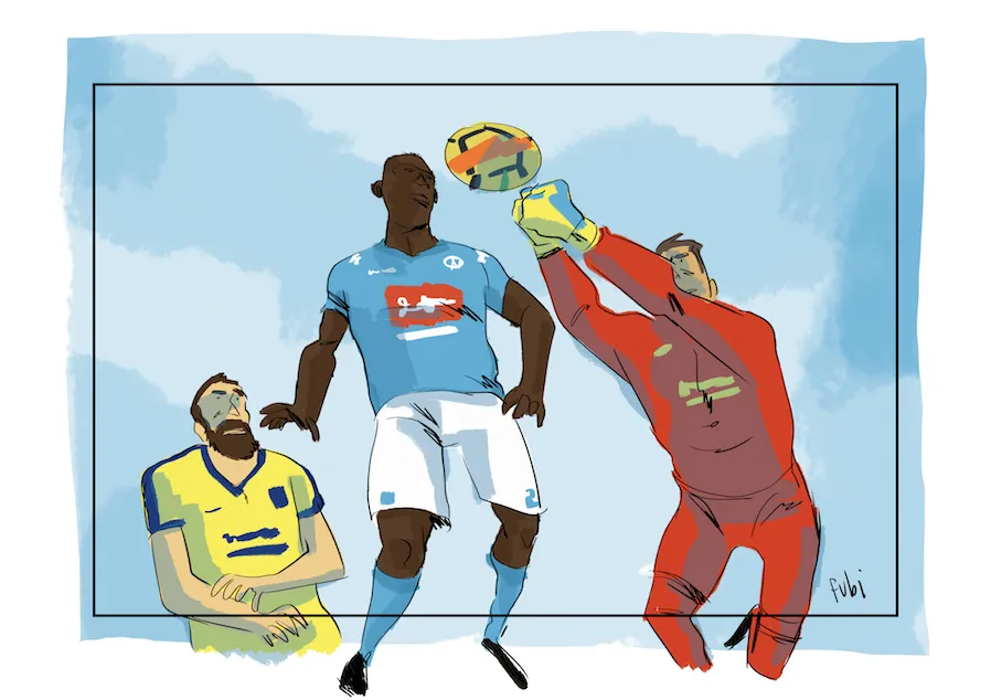 La grande zuccata di Koulibaly La grande zuccata di Koulibaly